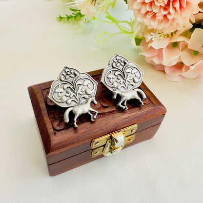 Animal Motif Solid Replica Stud Earrings