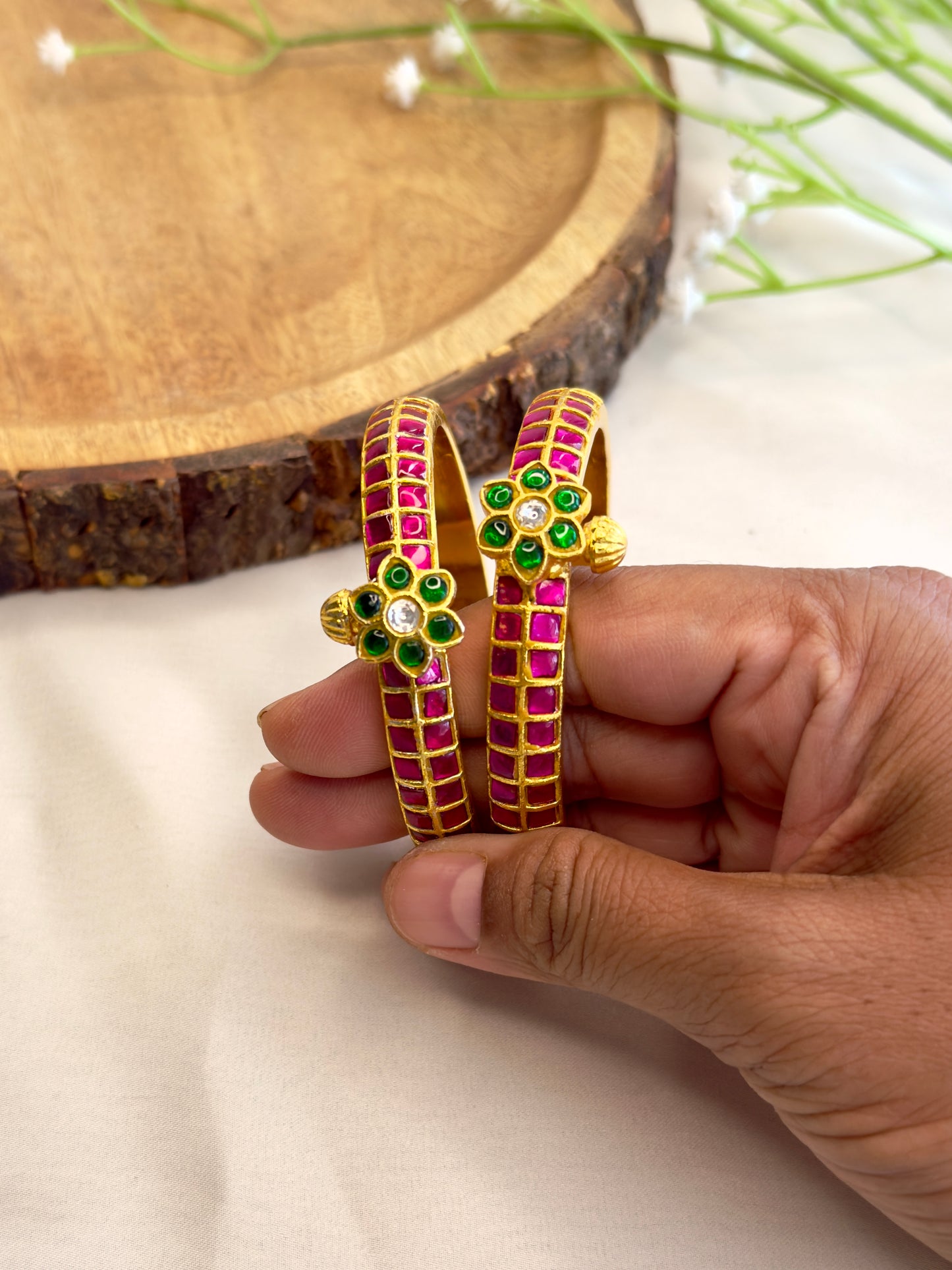 Jadau Openable Bangles