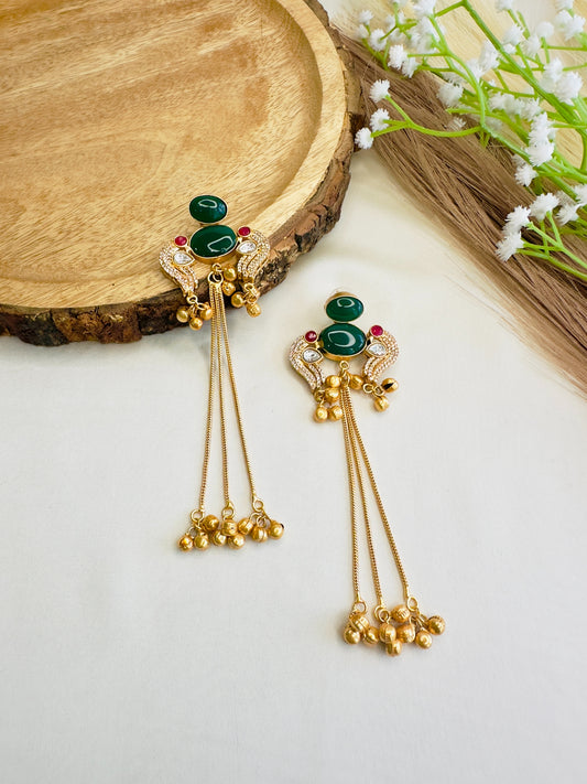 Bird Motif Kashmiri Earrings