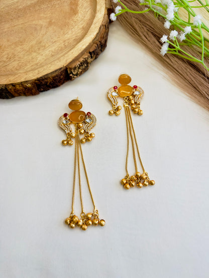 Bird Motif Kashmiri Earrings