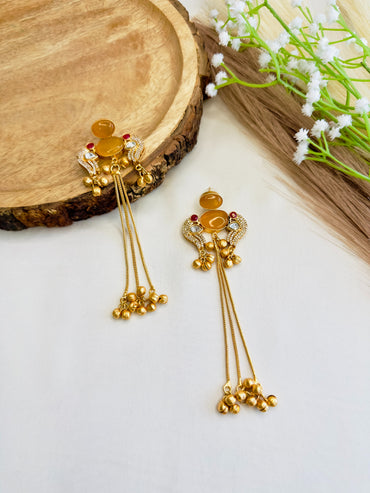 Bird Motif Kashmiri Earrings
