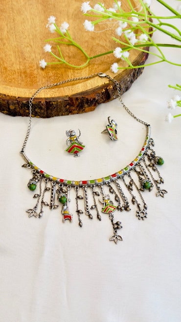 Silver Replica Necklace Set