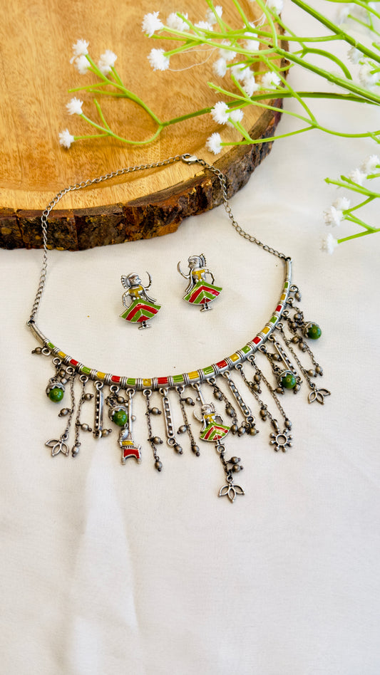 Silver Replica Necklace Set