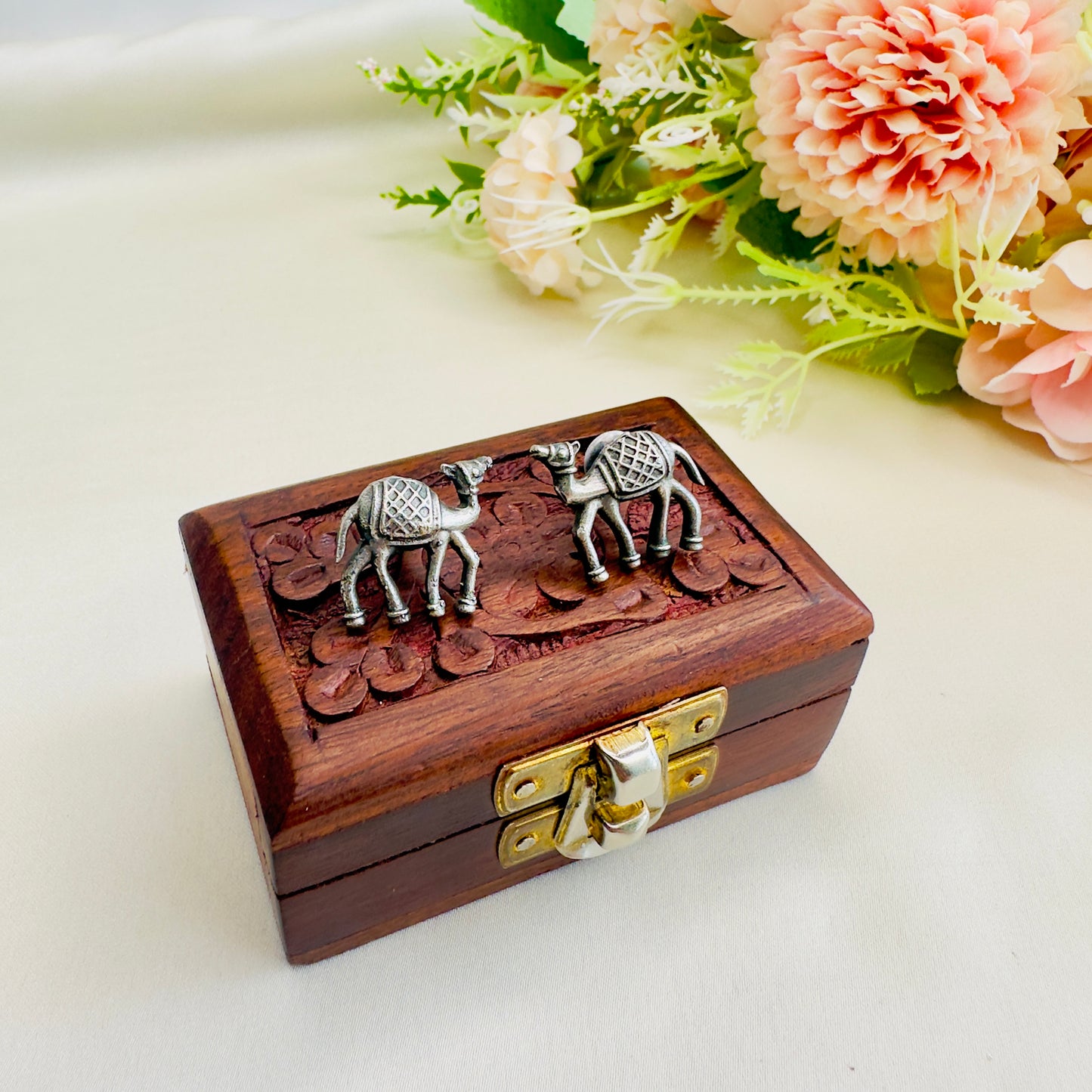 Camel Motif Solid Replica Earrings