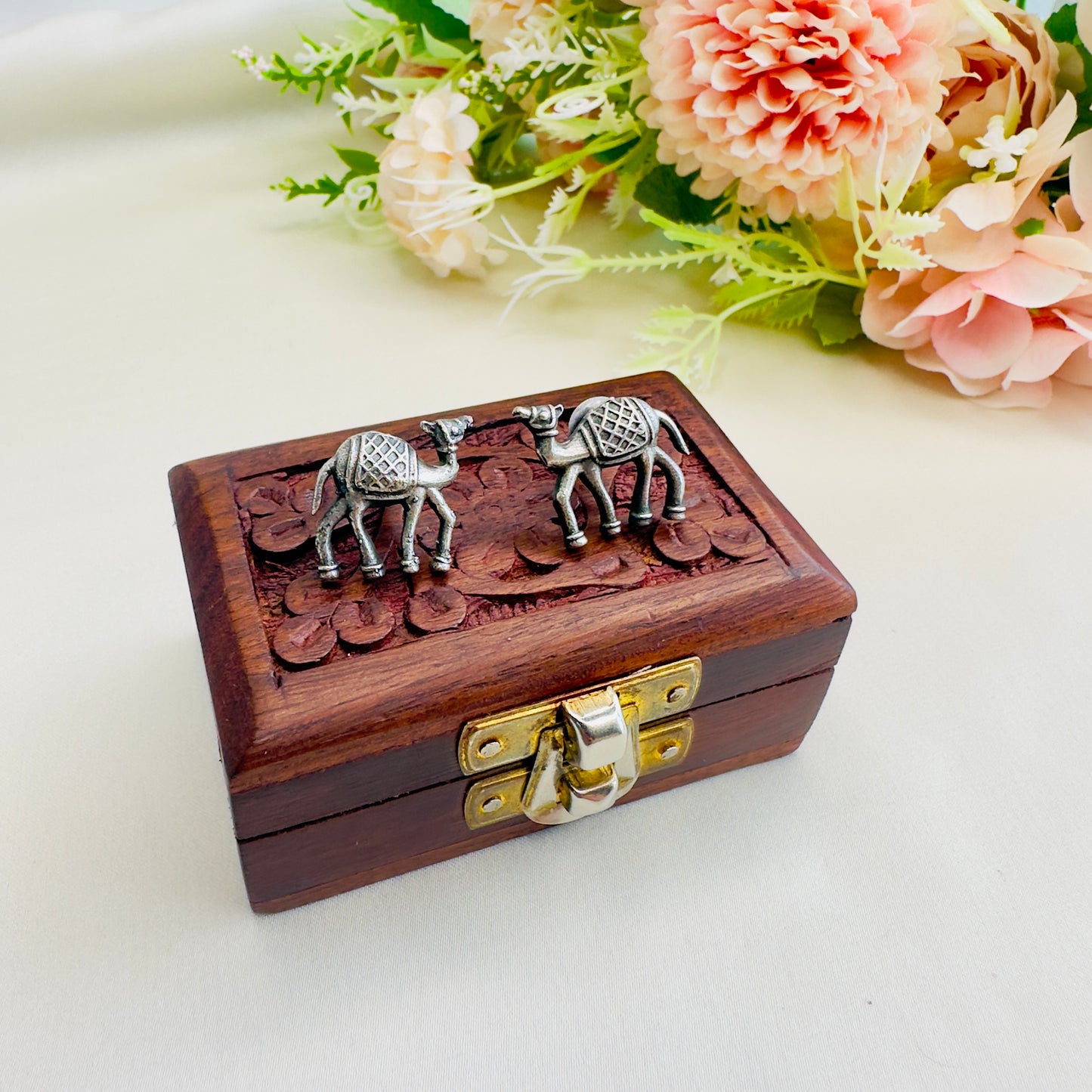 Camel Motif Solid Replica Earrings