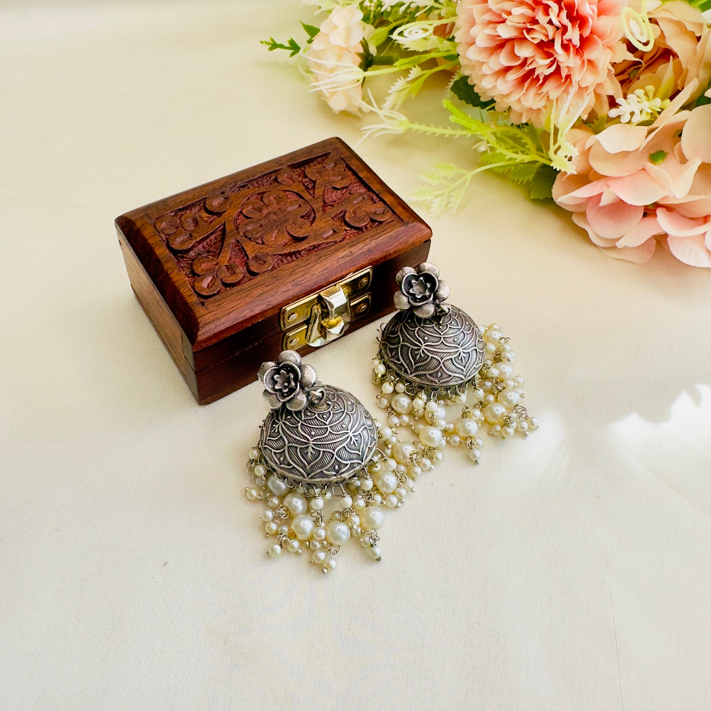 Solid Replica Jhumki Earrings