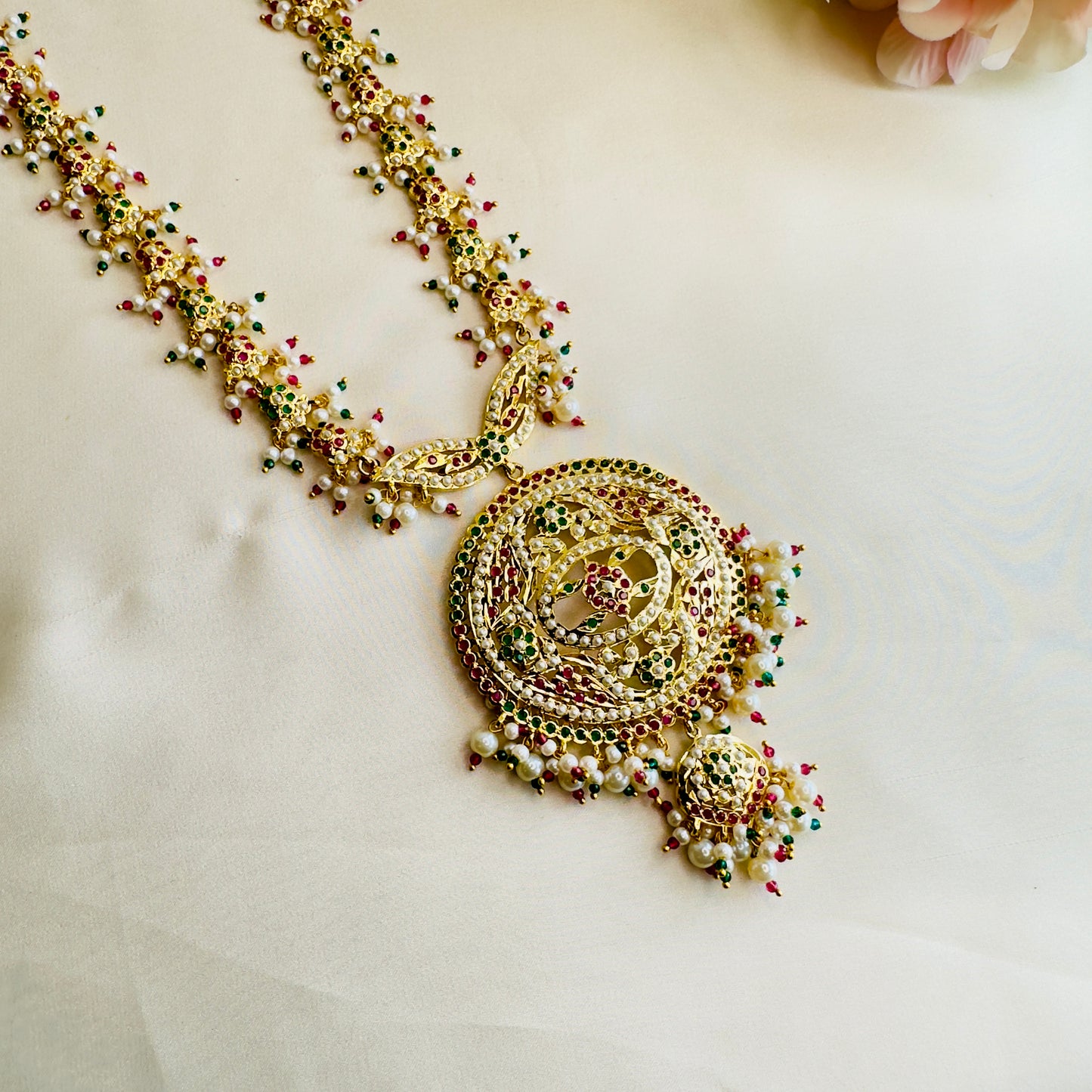 Hyderabadi Jadau Long Necklace Set