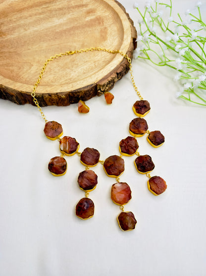Natural Stone Necklace Set