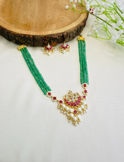 Jadau Pendant Necklace/Choker Set