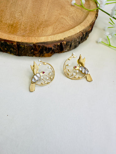 Beautiful Bird Motif Studs