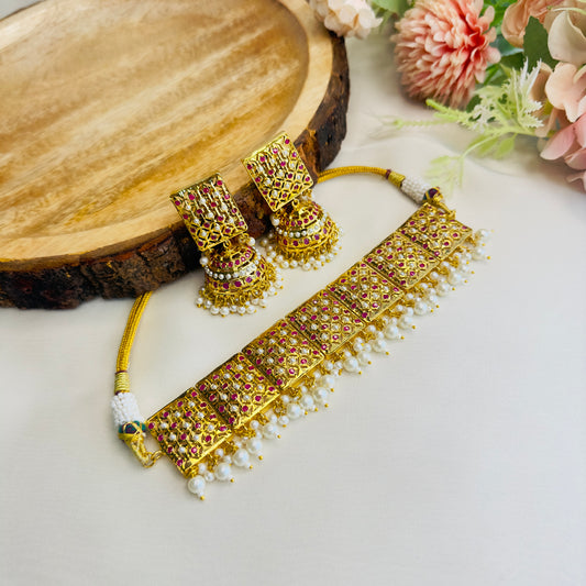 Hyderabad Jadau Choker Set