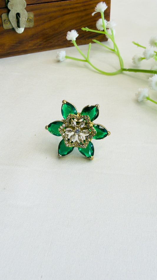 CZ Green Ring