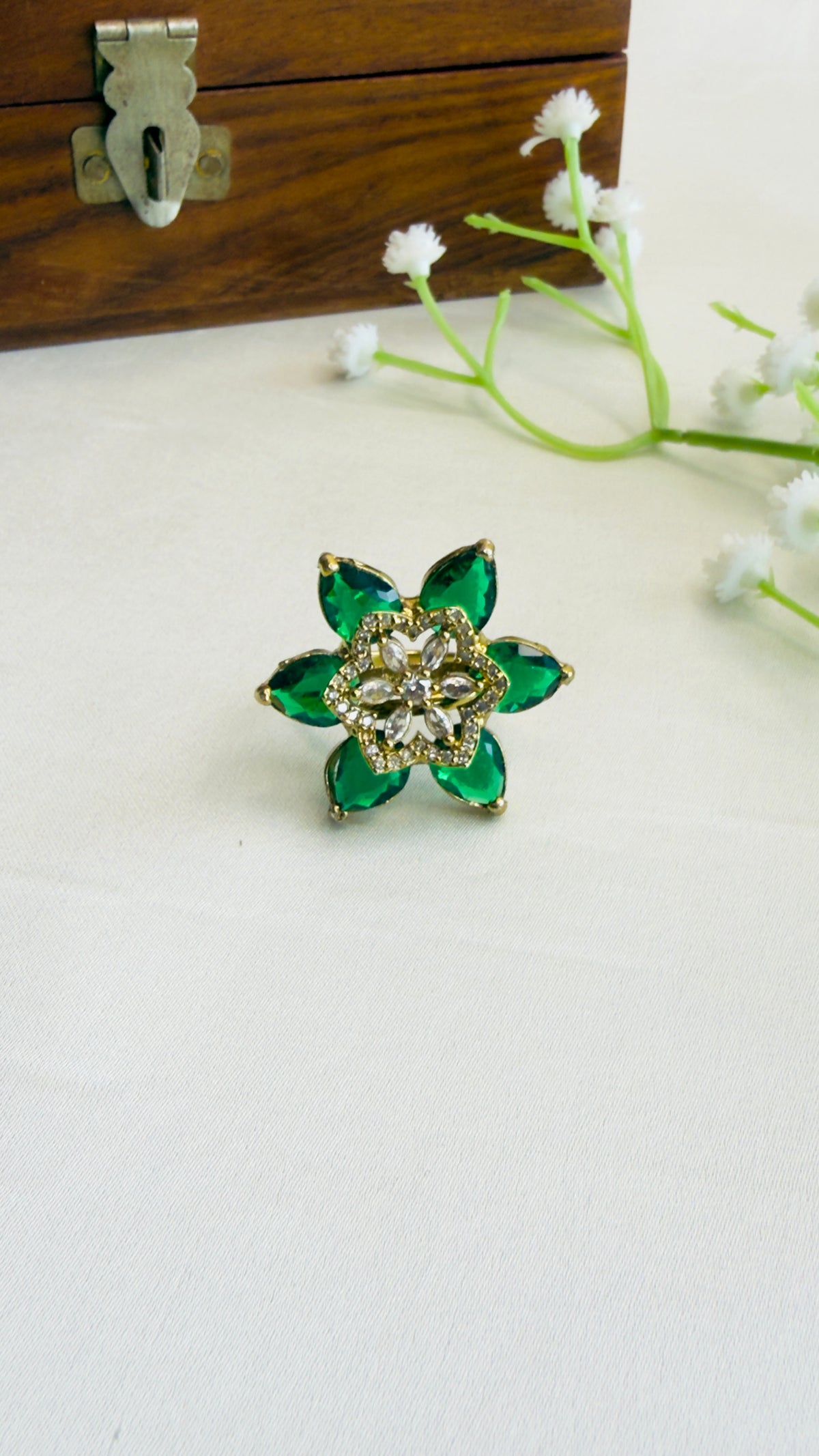 CZ Green Ring