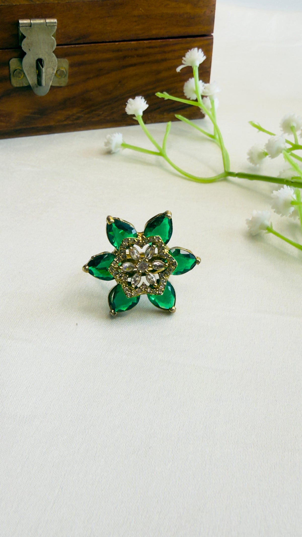 CZ Green Ring
