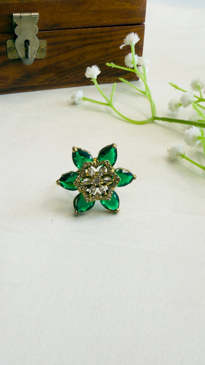 CZ Green Ring