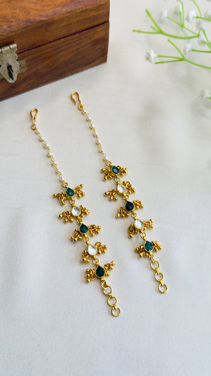 Prachi Kundan Ear Chain