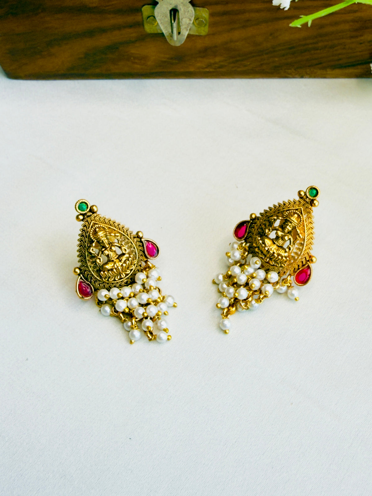 Temple Stud Earrings