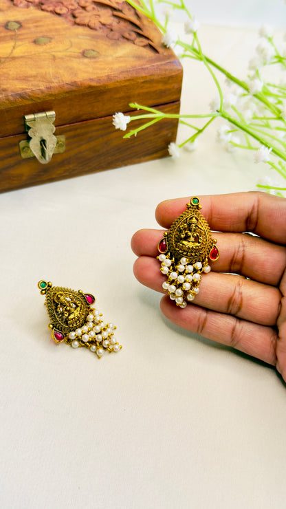 Temple Stud Earrings