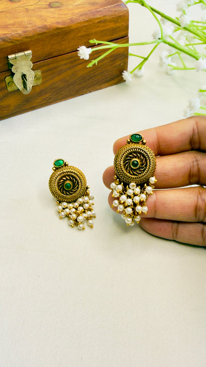 Temple Stud Earrings