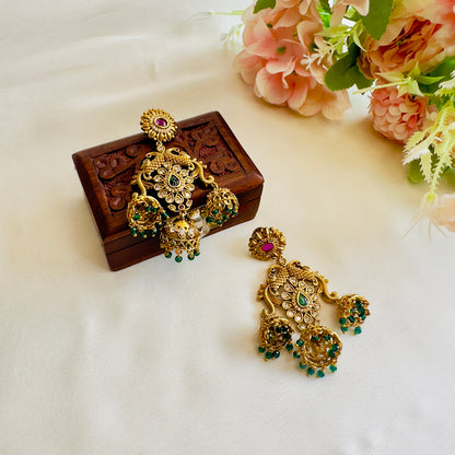 Three Small Jhumki Earrings