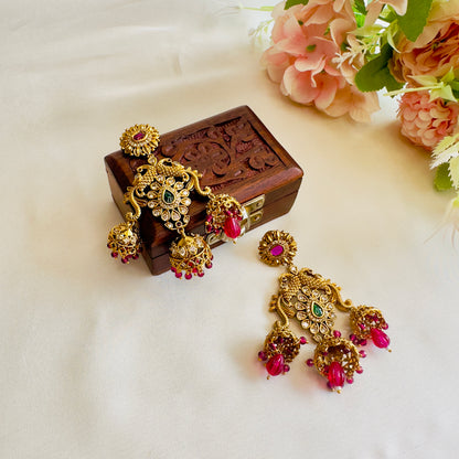 Three Small Jhumki Earrings