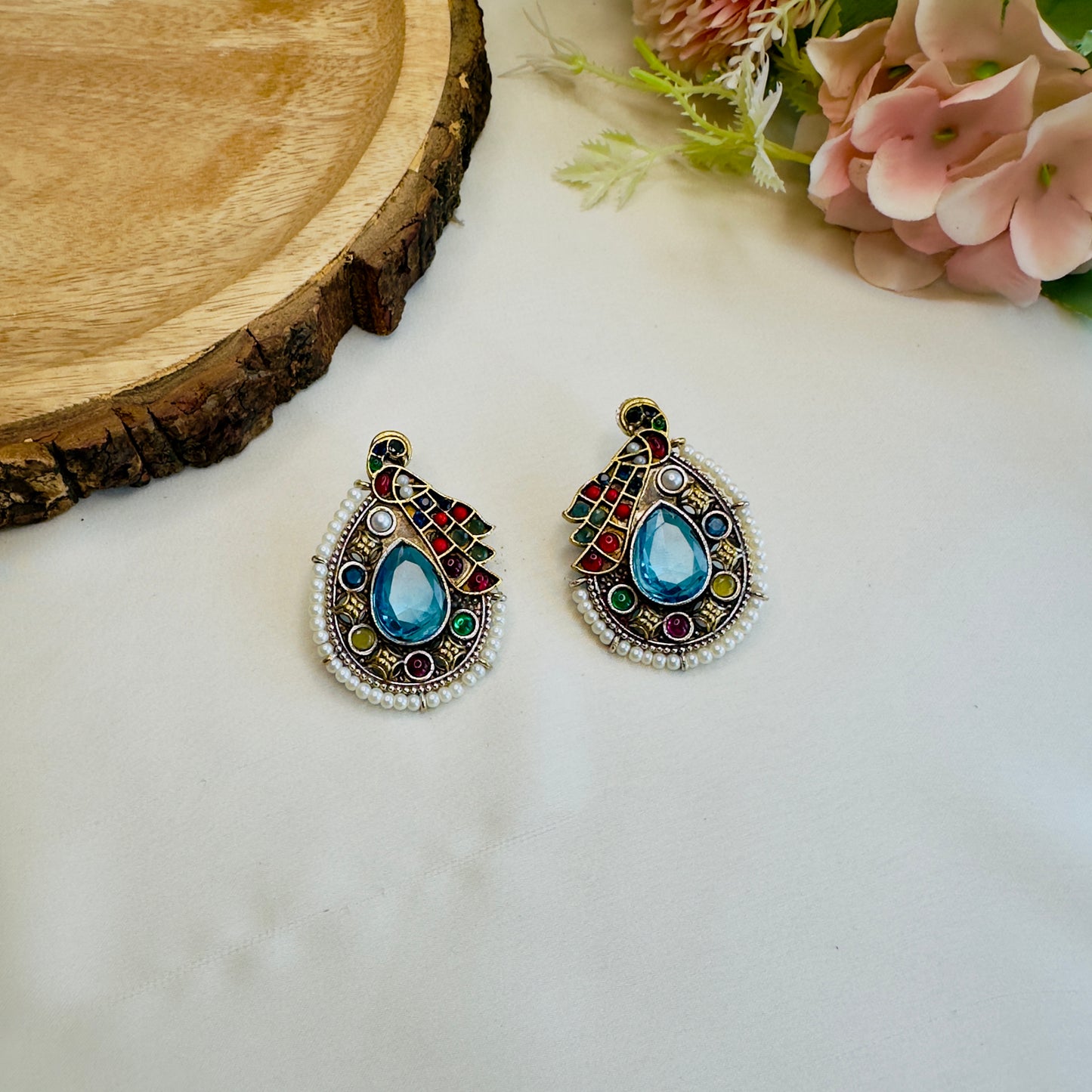 Multicolor Stud Earrings