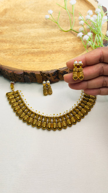 Temple finish Necklace Set