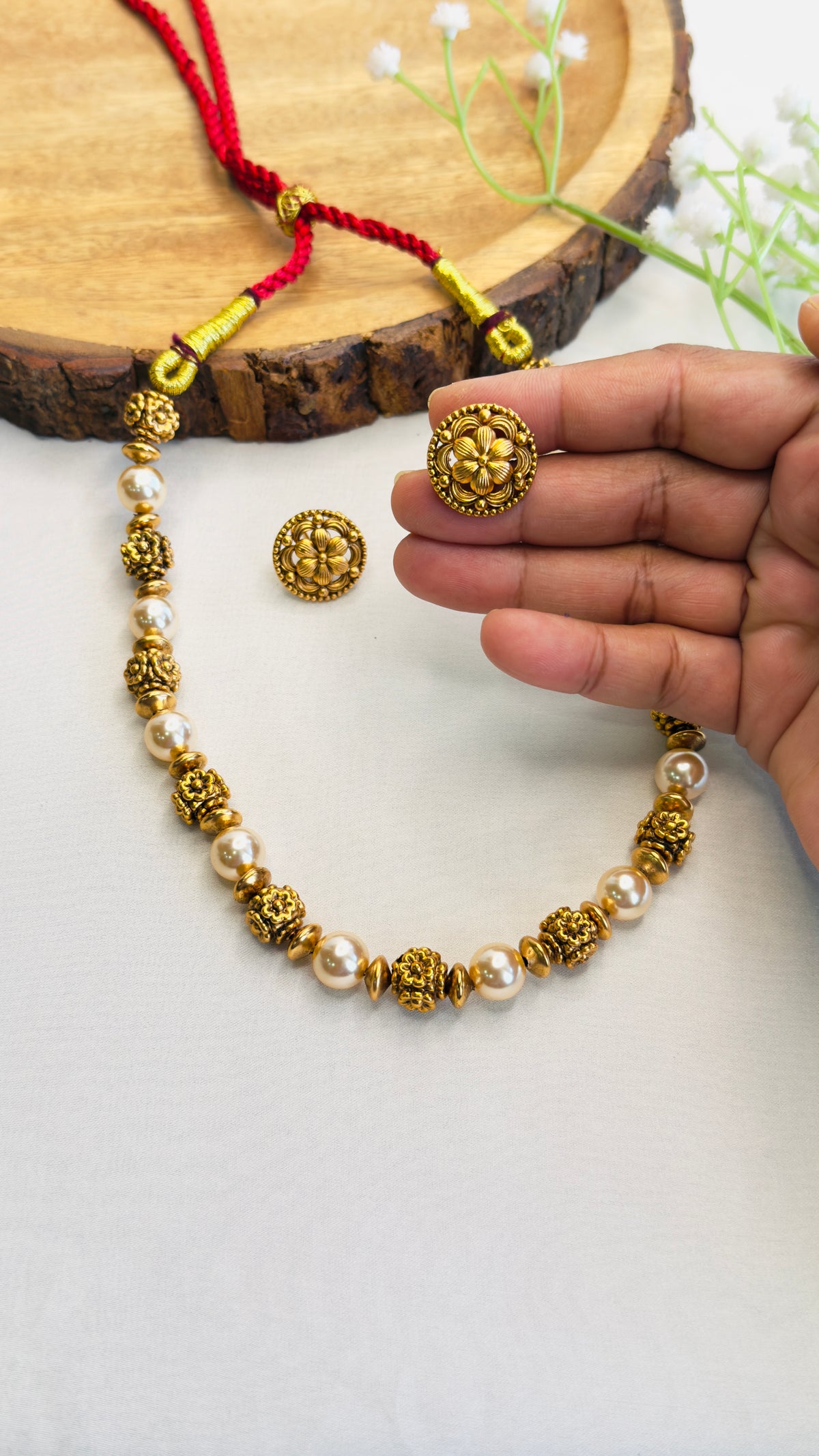 Beautiful Brass short Mala