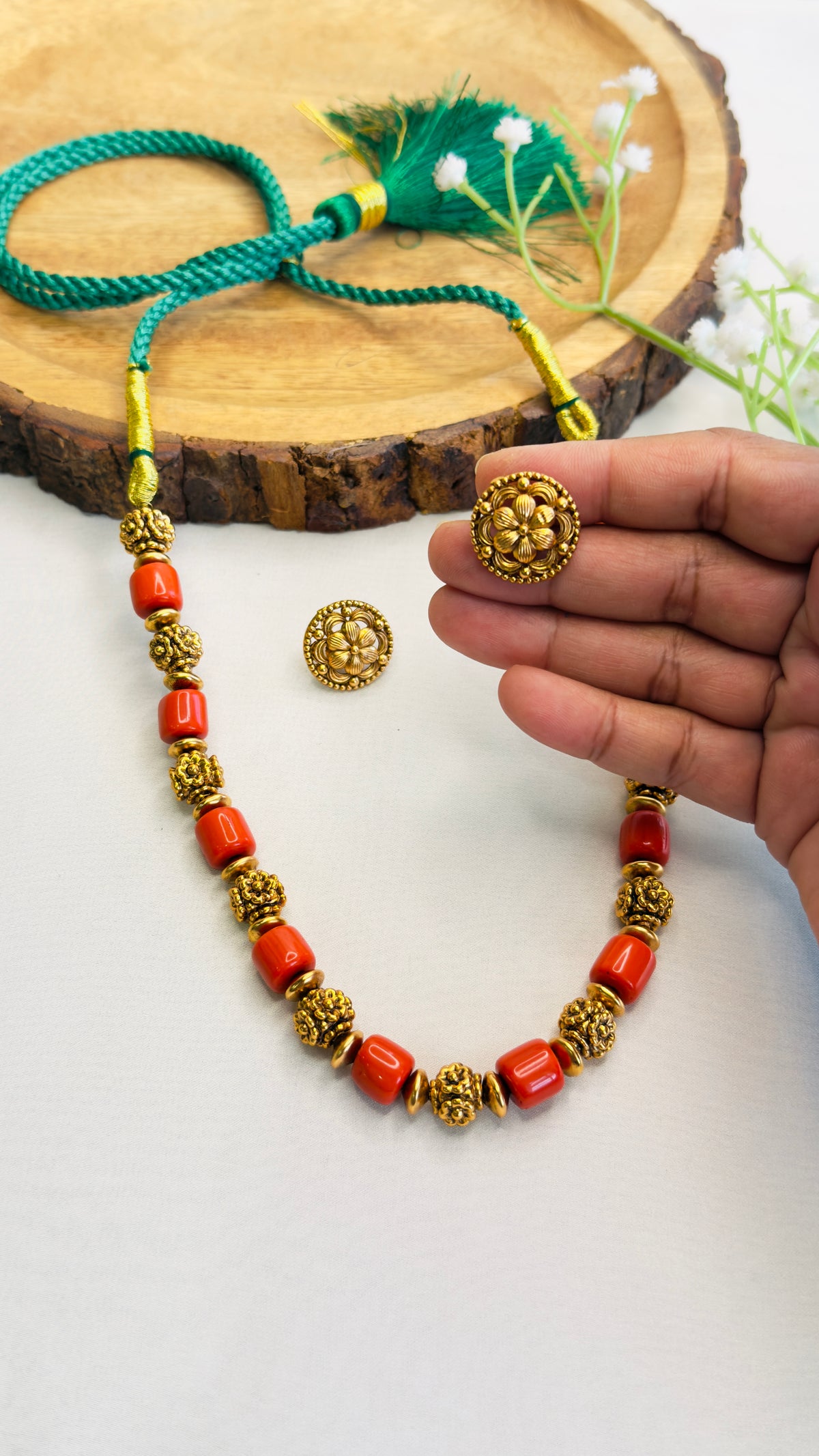 Beautiful Brass short Mala