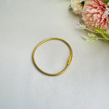 Stainless Steel 18K Gold Plated Flexible Bracelet