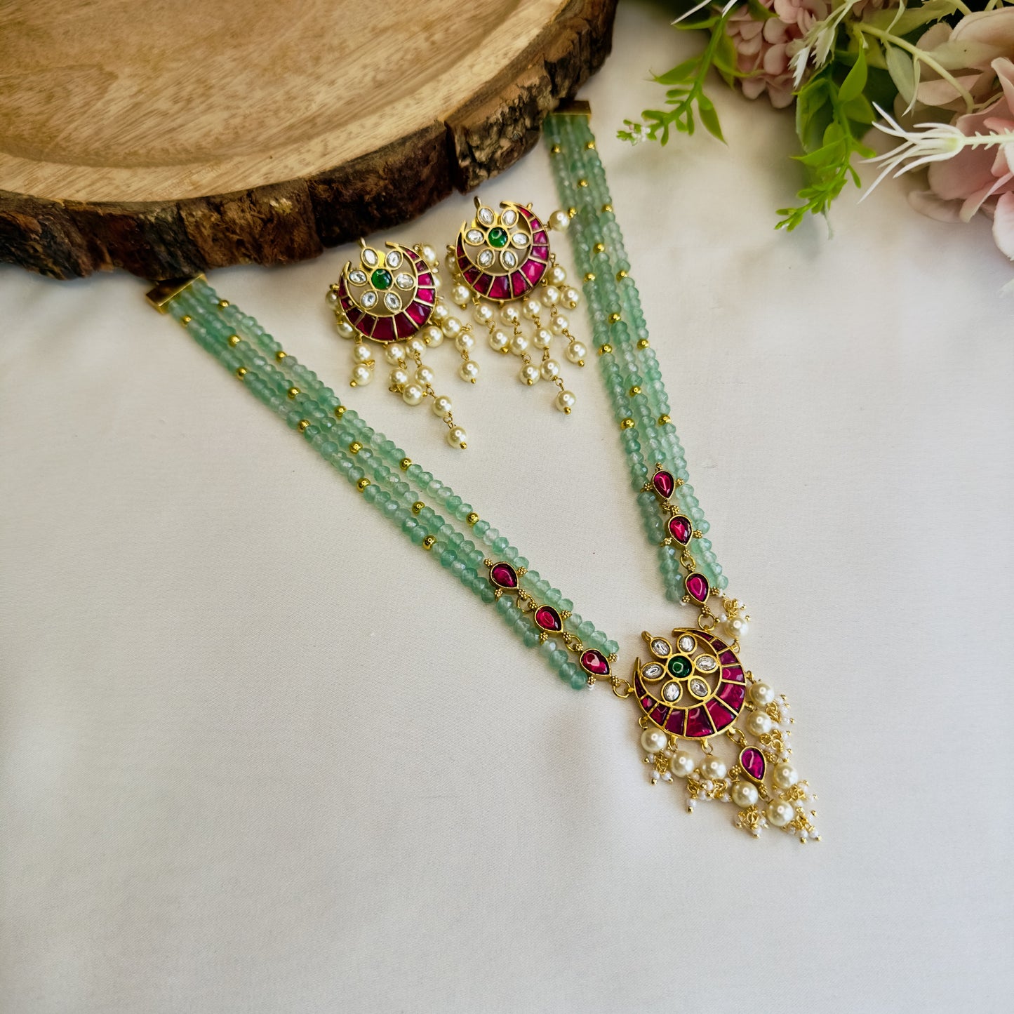 Chandbali Jadau Necklace Set