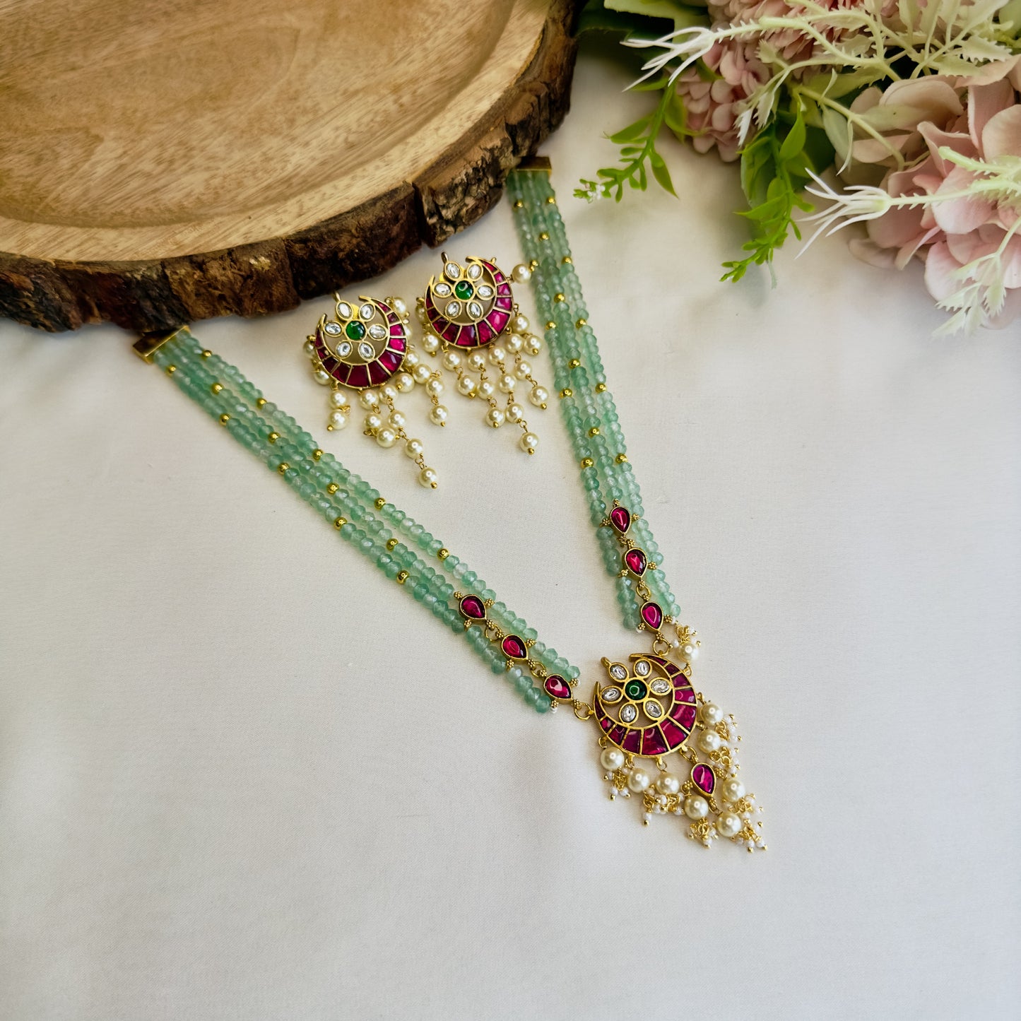 Chandbali Jadau Necklace Set