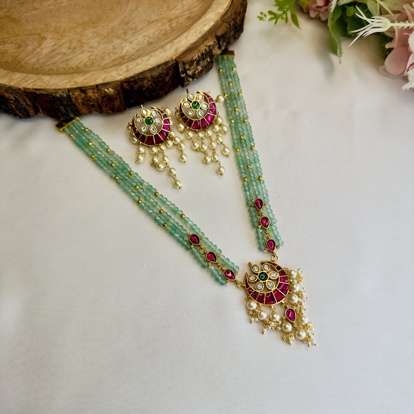 Chandbali Jadau Necklace Set