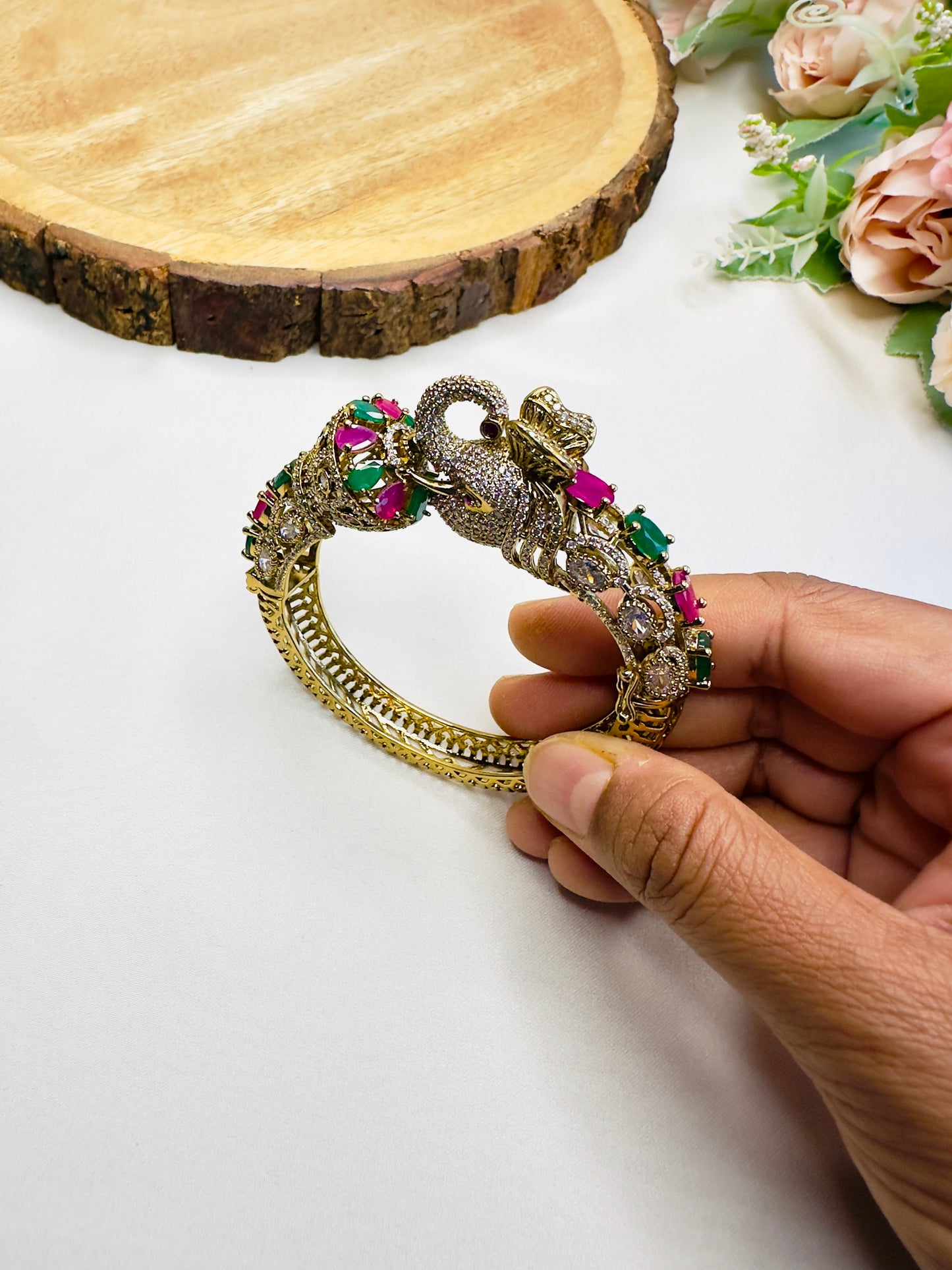 Elephant Motif nano AD Bracelet