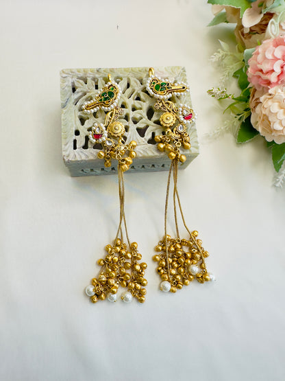 Kashmiri Earring with Ear cuff