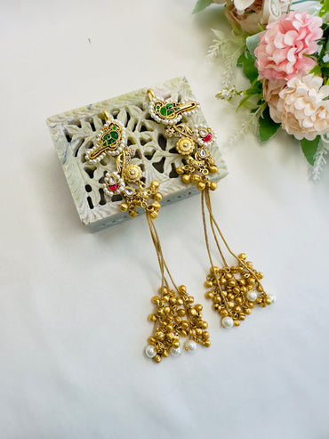 Kashmiri Earring with Ear cuff