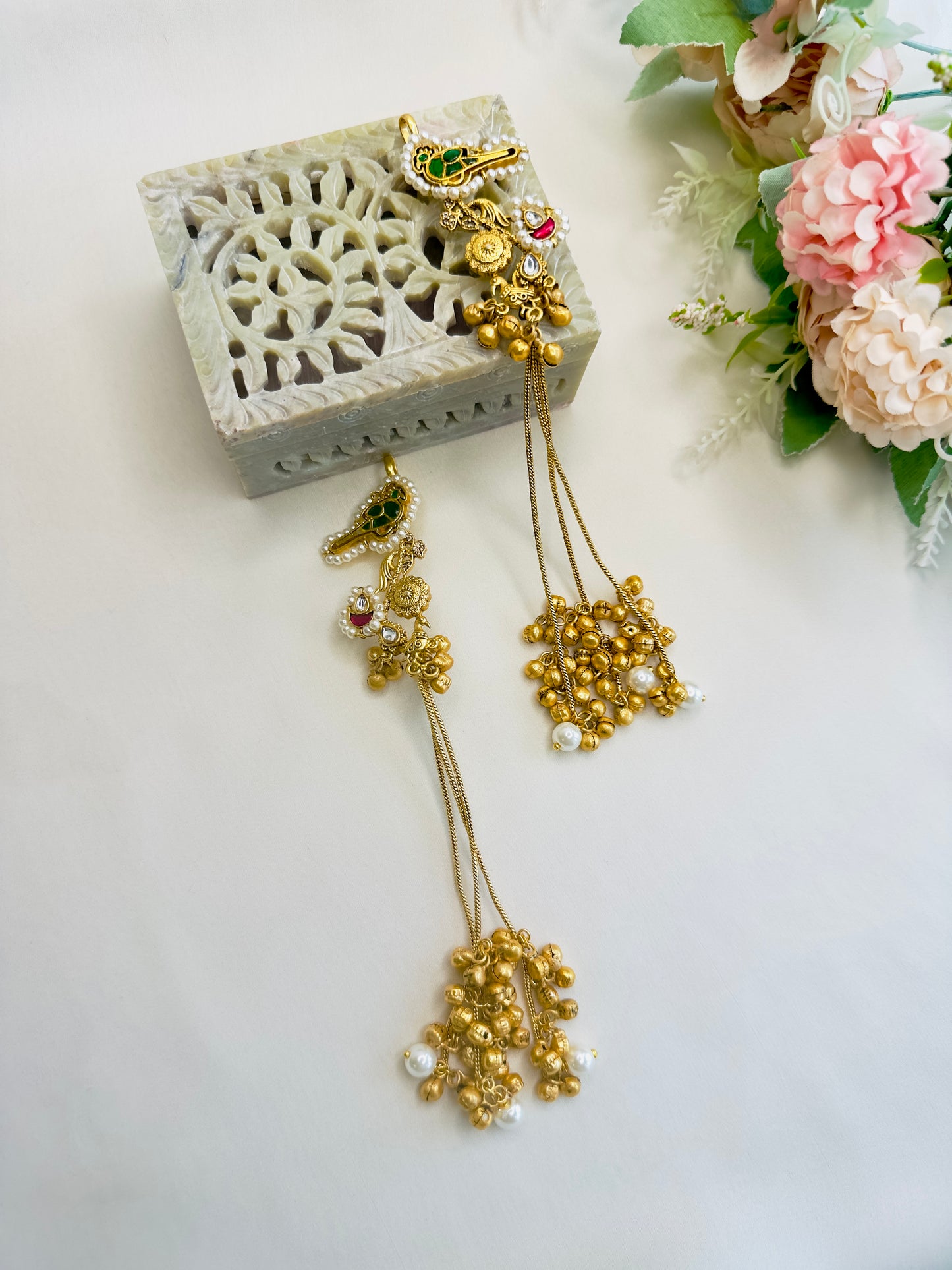 Kashmiri Earring with Ear cuff