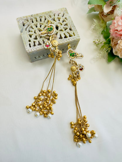 Kashmiri Earring with Ear cuff