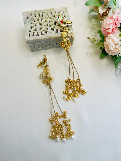 Kashmiri Earring with Ear cuff