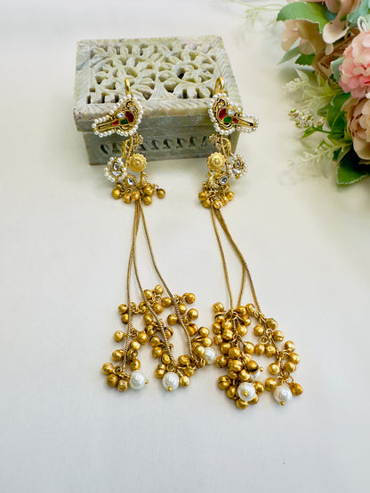 Kashmiri Earring with Ear cuff