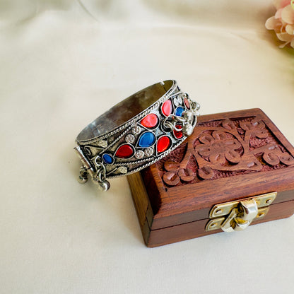 Red Blue Oxidized Bracelet