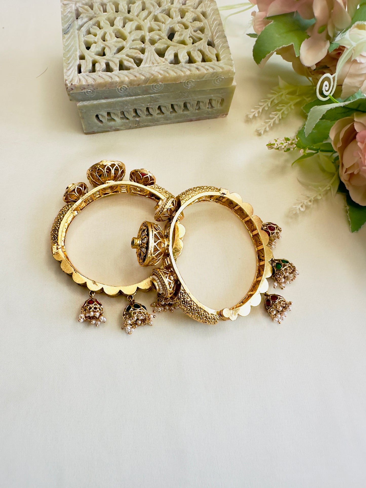 Three Jhumki Bangles Set