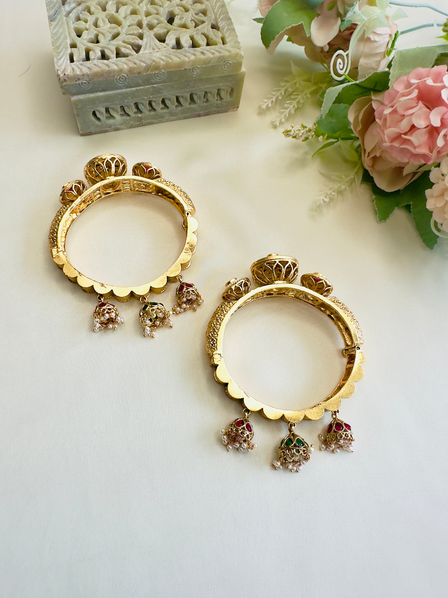 Three Jhumki Bangles Set