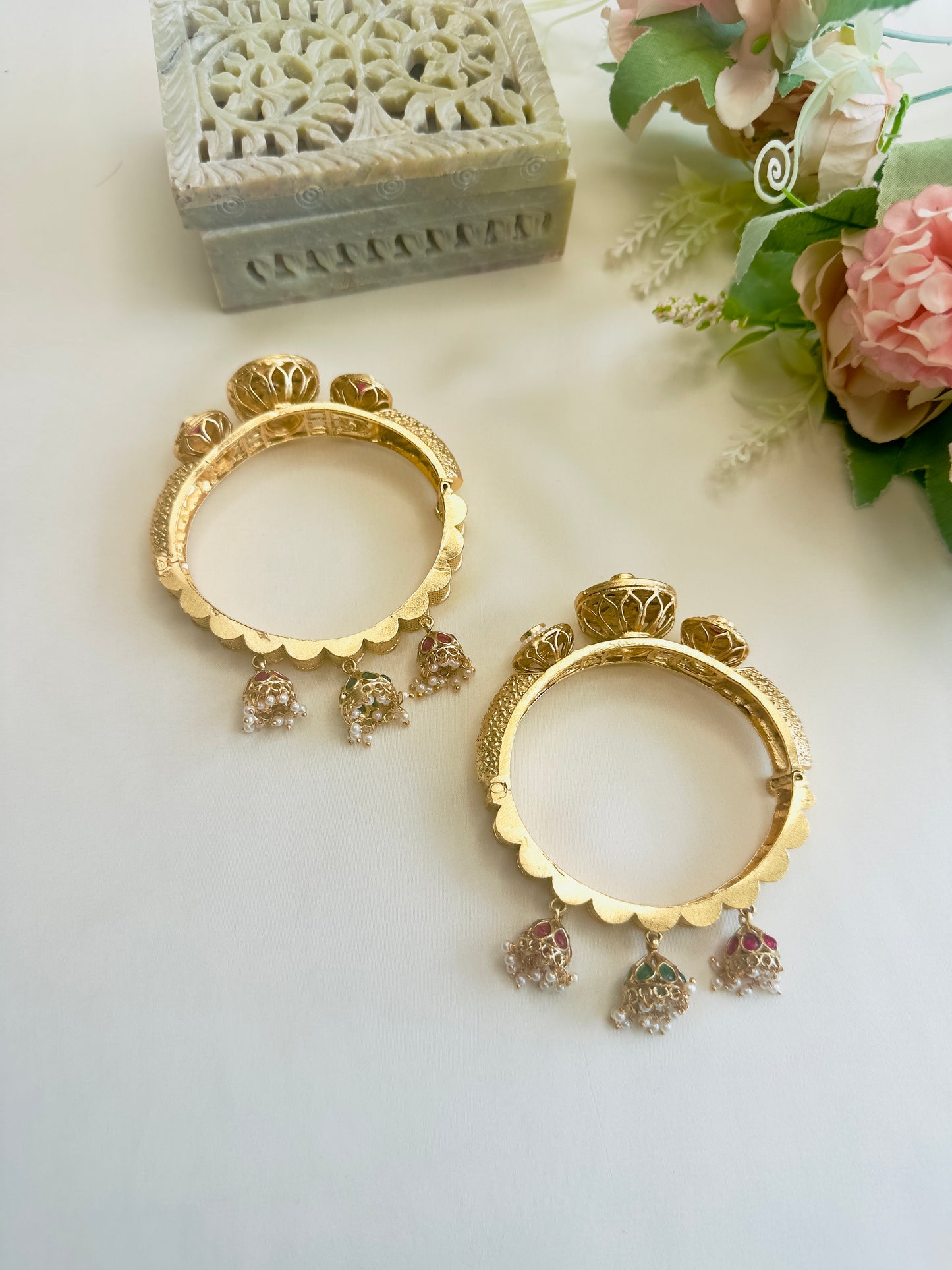 Three Jhumki Bangles Set