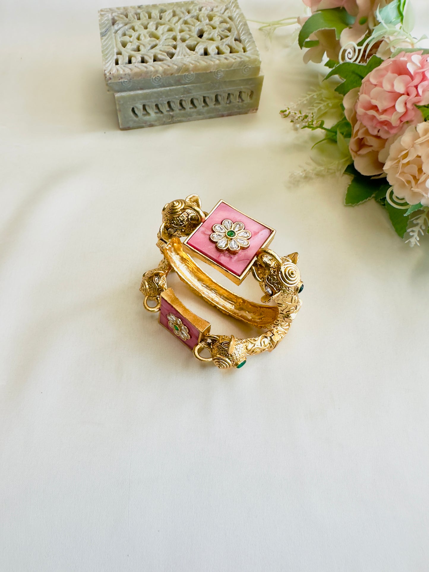 Elephant Motif Openable Bangles