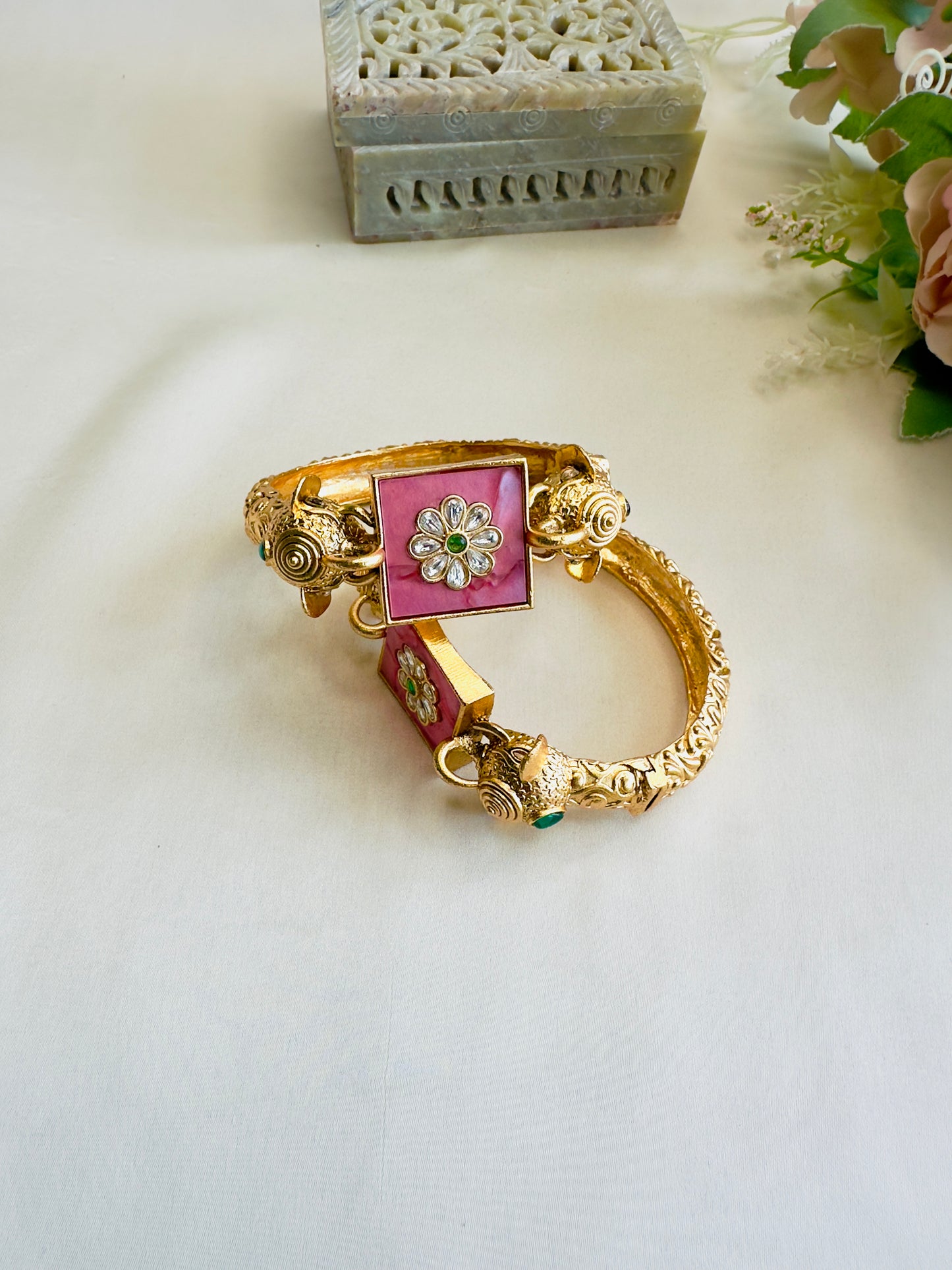Elephant Motif Openable Bangles