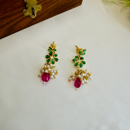 Polki Small Jhumki Earrings