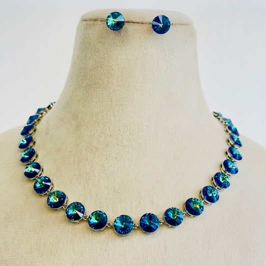 Multicolor Swarovski Necklace Set